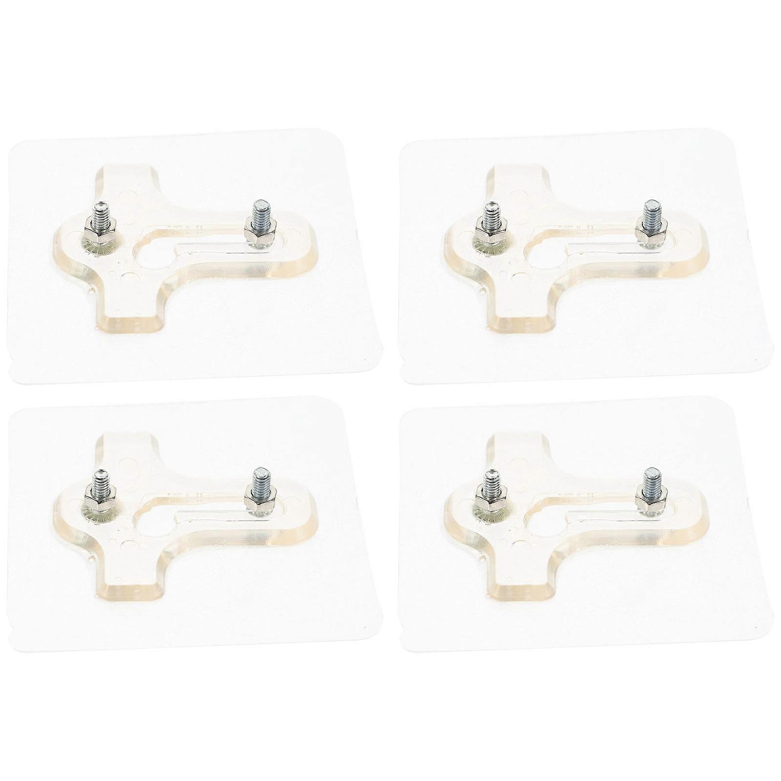 Adhesive Nails Hook Adjustable Nut Hooks for Home Use 20Pcs Transparent