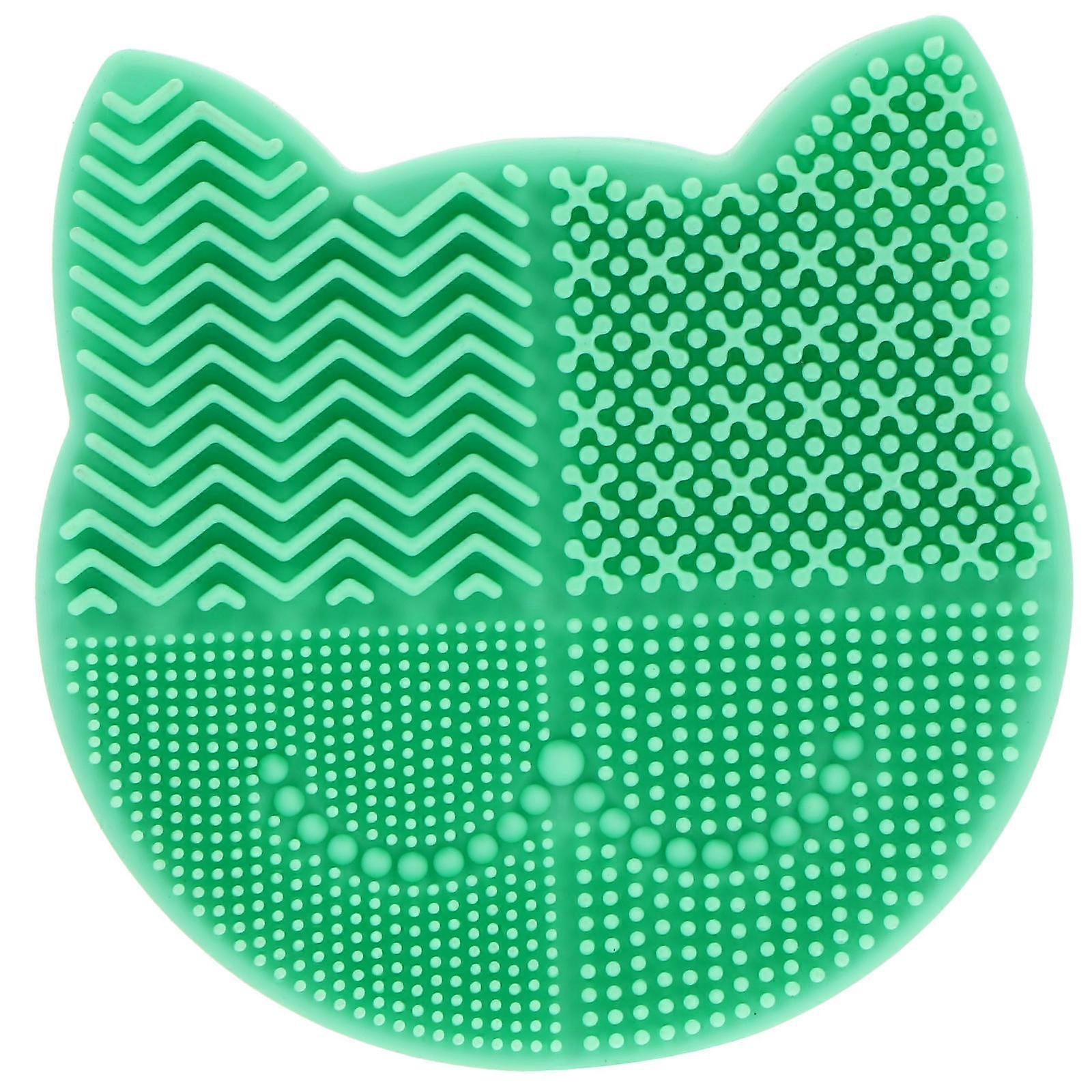 Square Silicone Cleaning Mat For Makeup Brushes Ideal For Home Use And Travel 1Pcs