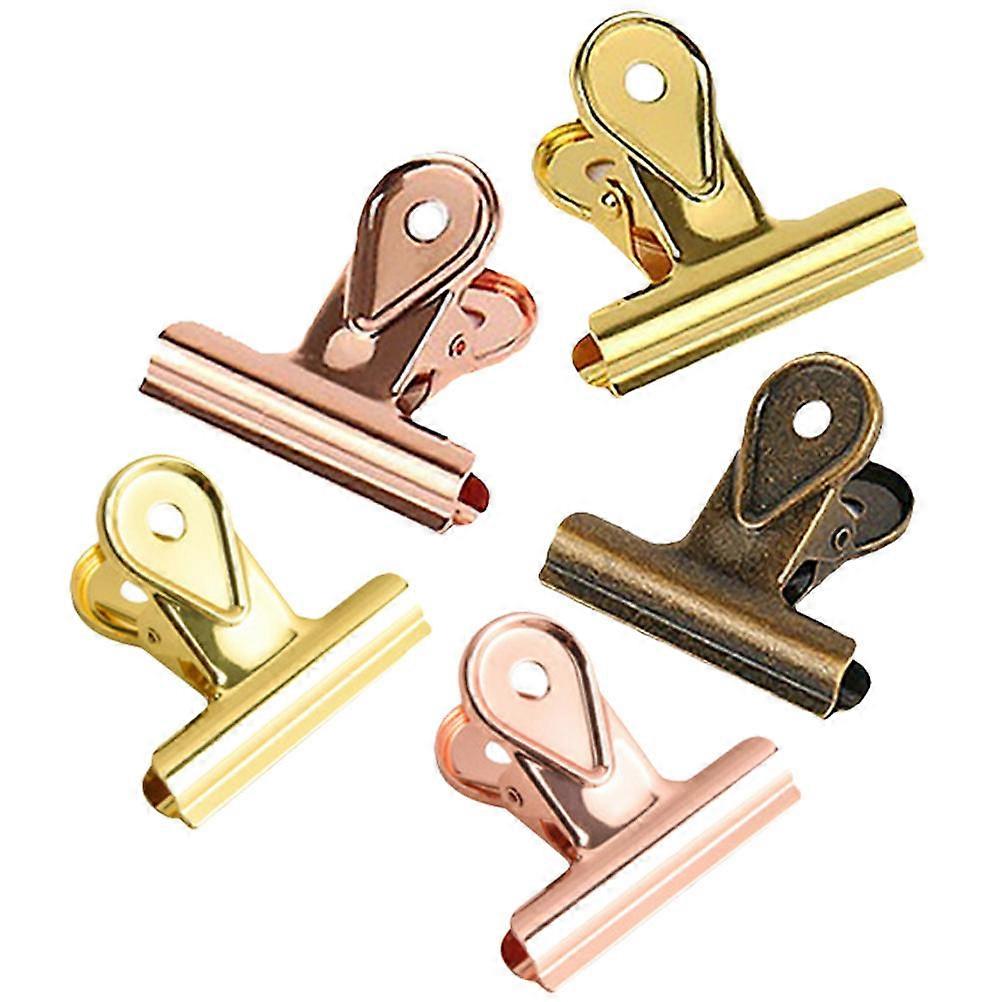Paper Clamps Multi-Function Office Clip for 10Pcs Assorted Colors