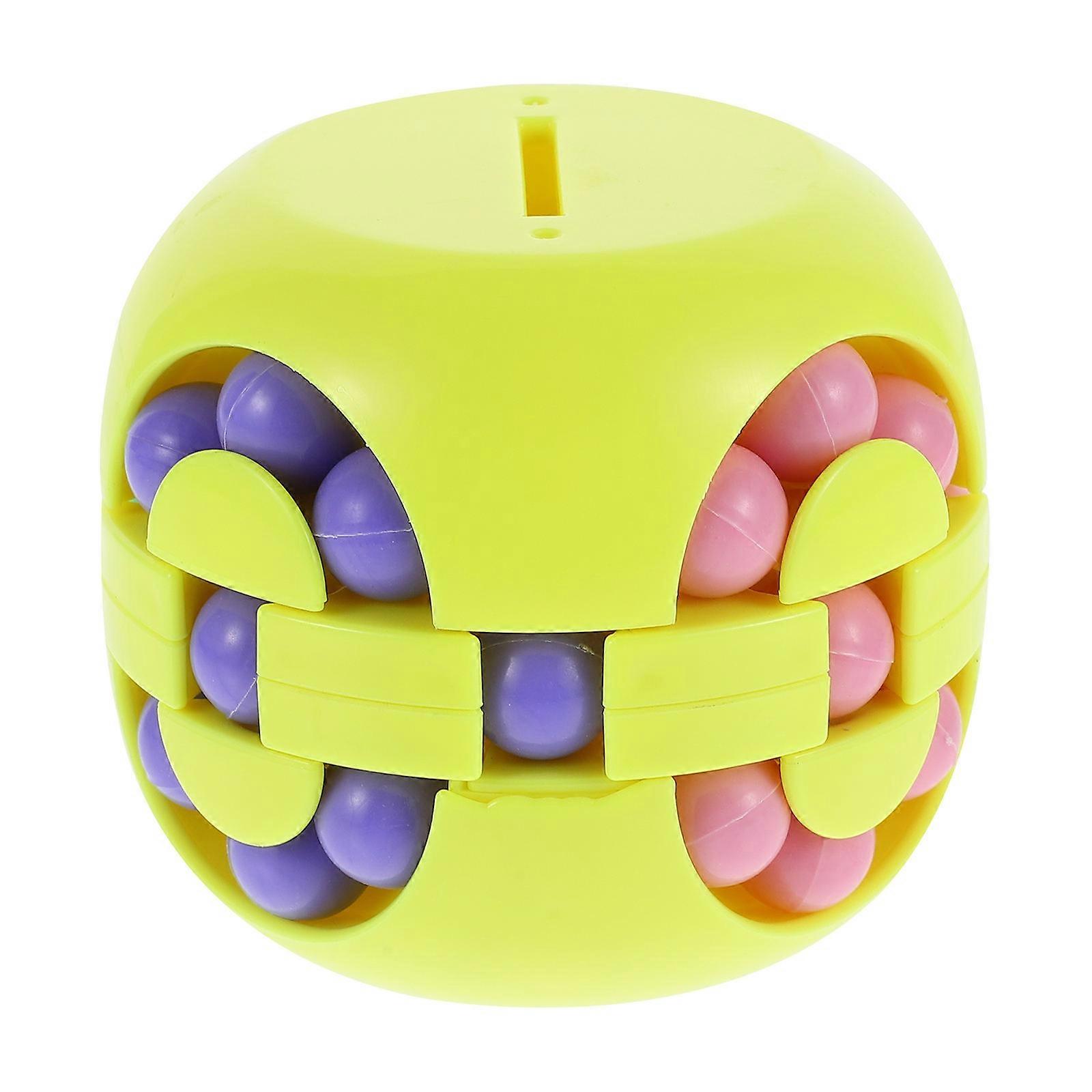 Rotating Bean Cube Piggy Bank For Children Boring Time Green Color Room Decoration 1Set