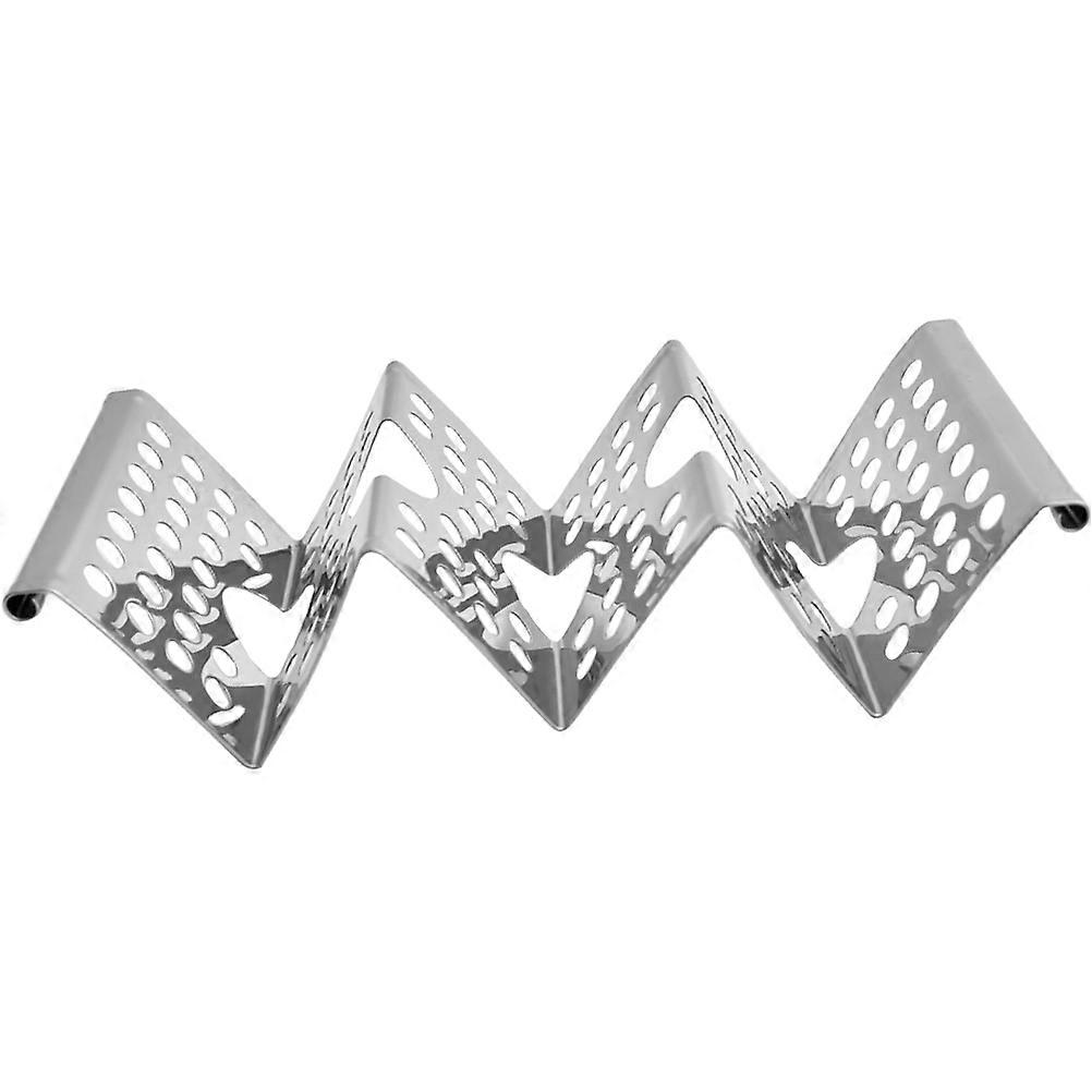 Stainless Steel Taco Rack 3Pcs Compact Storage For Restaurant Cooking Rectangular Taco Stand Easy Cleaning