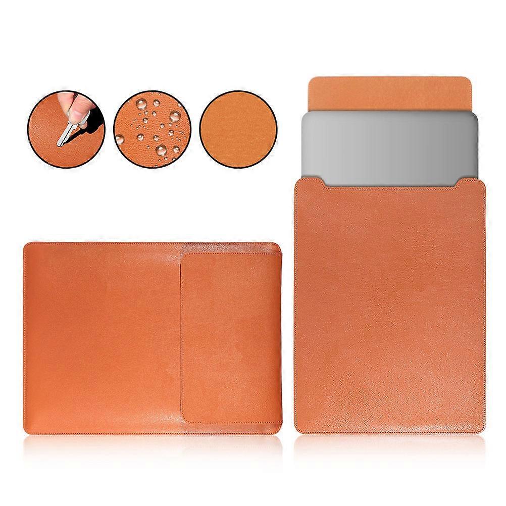 Laptop Carrier Computer Bag for Storage Use 4Pcs Light Brown Set