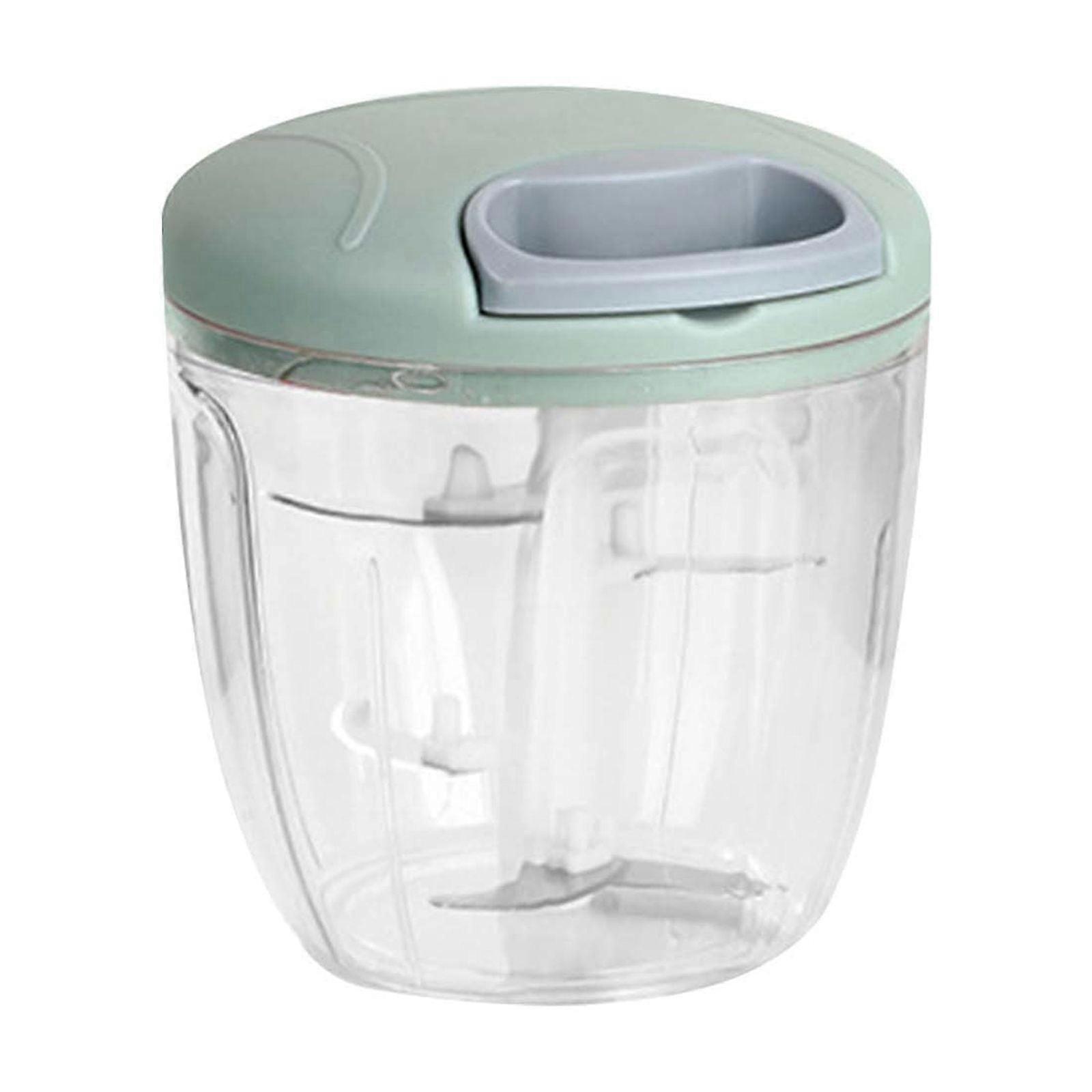 Manual Pull Food Chopper, Hand String Garlic Chopper for Kitchen, Easy Cleaning Processor for Onions, Garlic, Carrots, Tomato, Meat, Stainless Steel