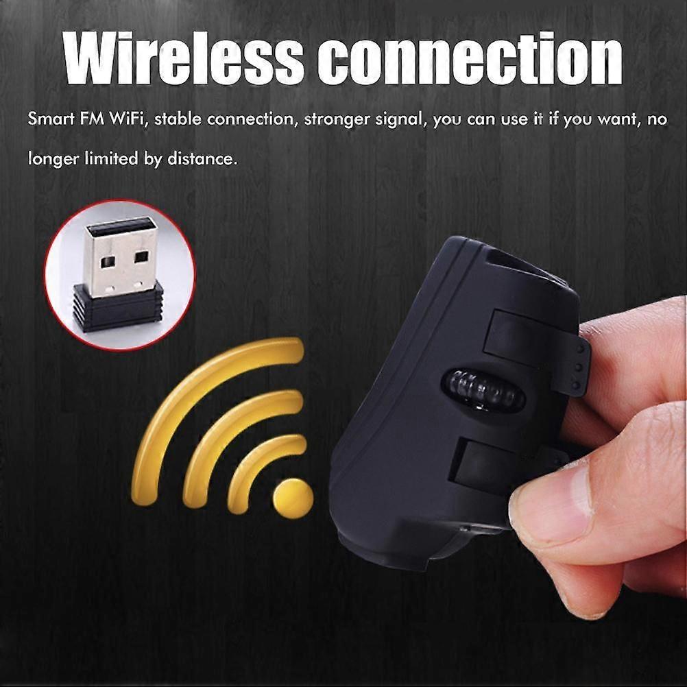 Bluetooth Wireless Finger Mouse Mini USB Mice Rechargeable Pocket Ring Mouse for PC Laptop Computer Tablet