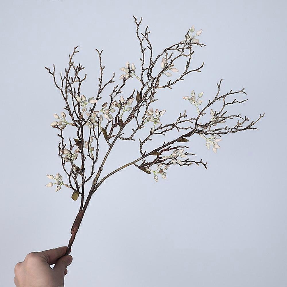 Plastic Artificial Plant Dead Branch Real Touch Lifelike Eucalyptus Fruit Branch DIY Handmade Artificial Greenery Event Styling