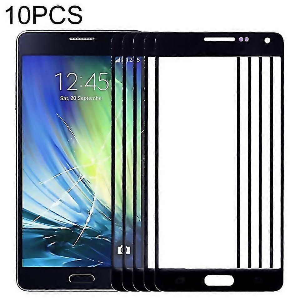 For Samsung Galaxy A5 A500 10pcs Front Screen Outer Glass Lens Black