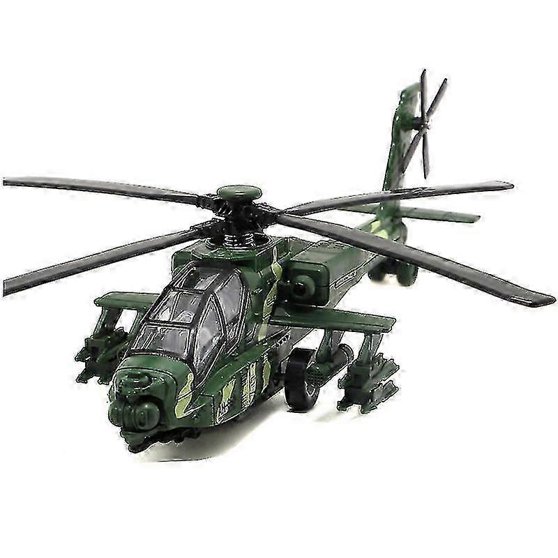 Helicopter Model Alloy Armed Fighter Simulation Model