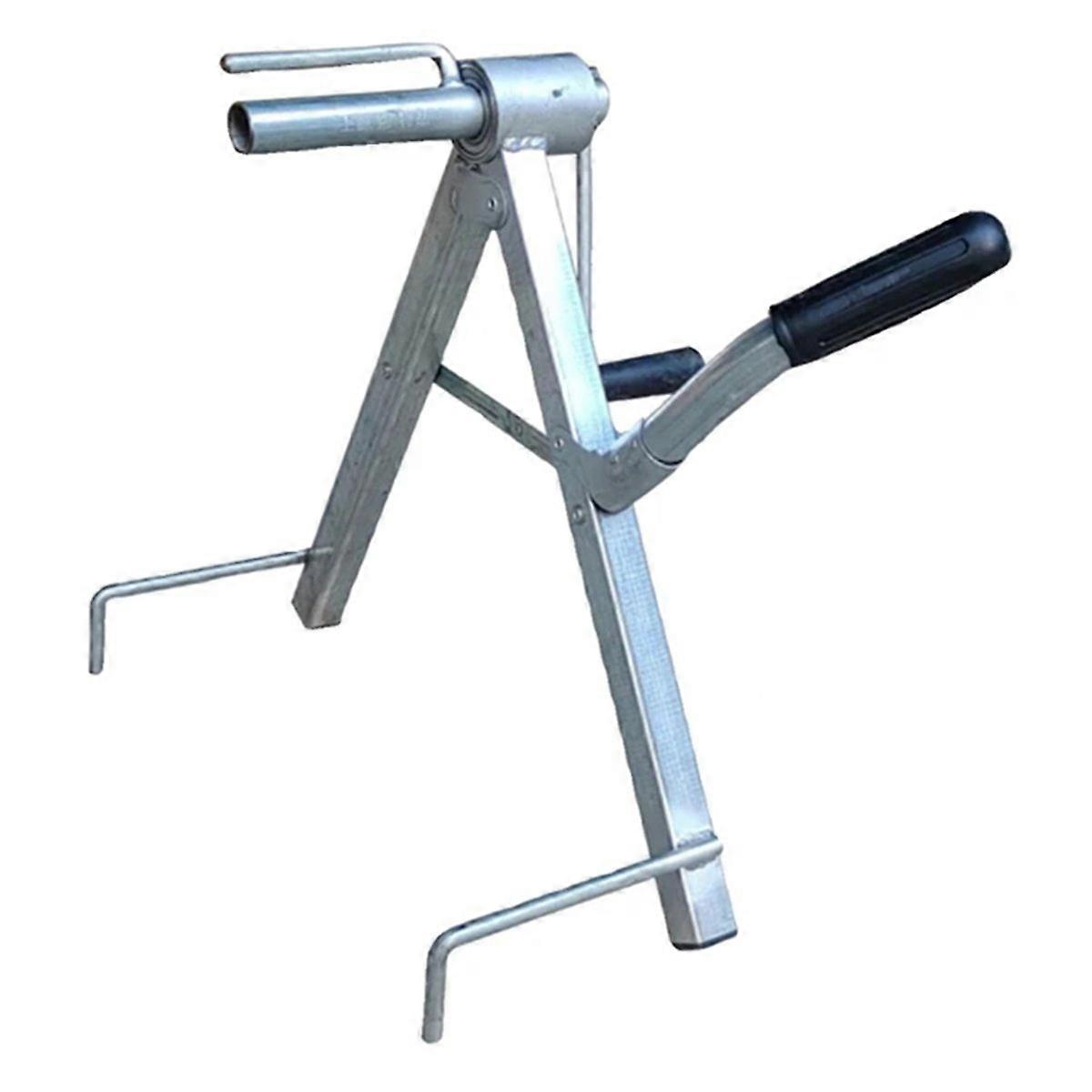 Portable Fire Water Pipe Storage Device All Metal Hose Reel Tool Foldable Manual Pipe Winding Device