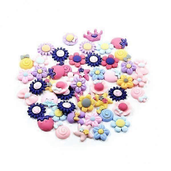 2X 50pcs Mixed Shapes Resin Cute Flatback Cabochons 26s