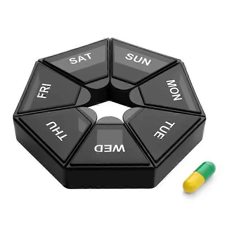7 Days Pill Medicine Box Weekly Tablet Holder Storage Organizer Container Case Pill Box Splitters Pill Case Organizer