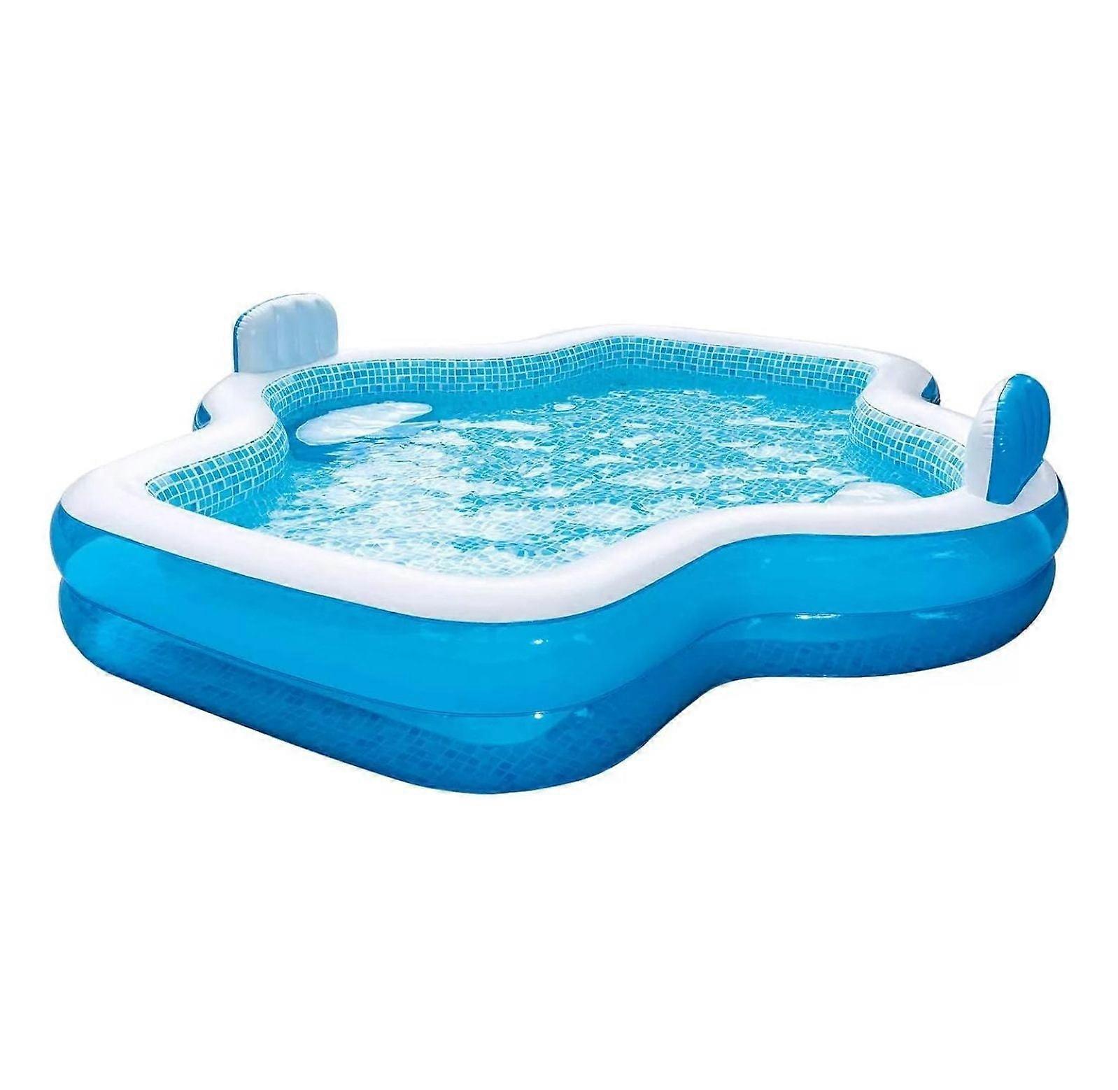 Piscine durable Saney avec dossiers, 120,00 x 110,00 x 26,00 pouces