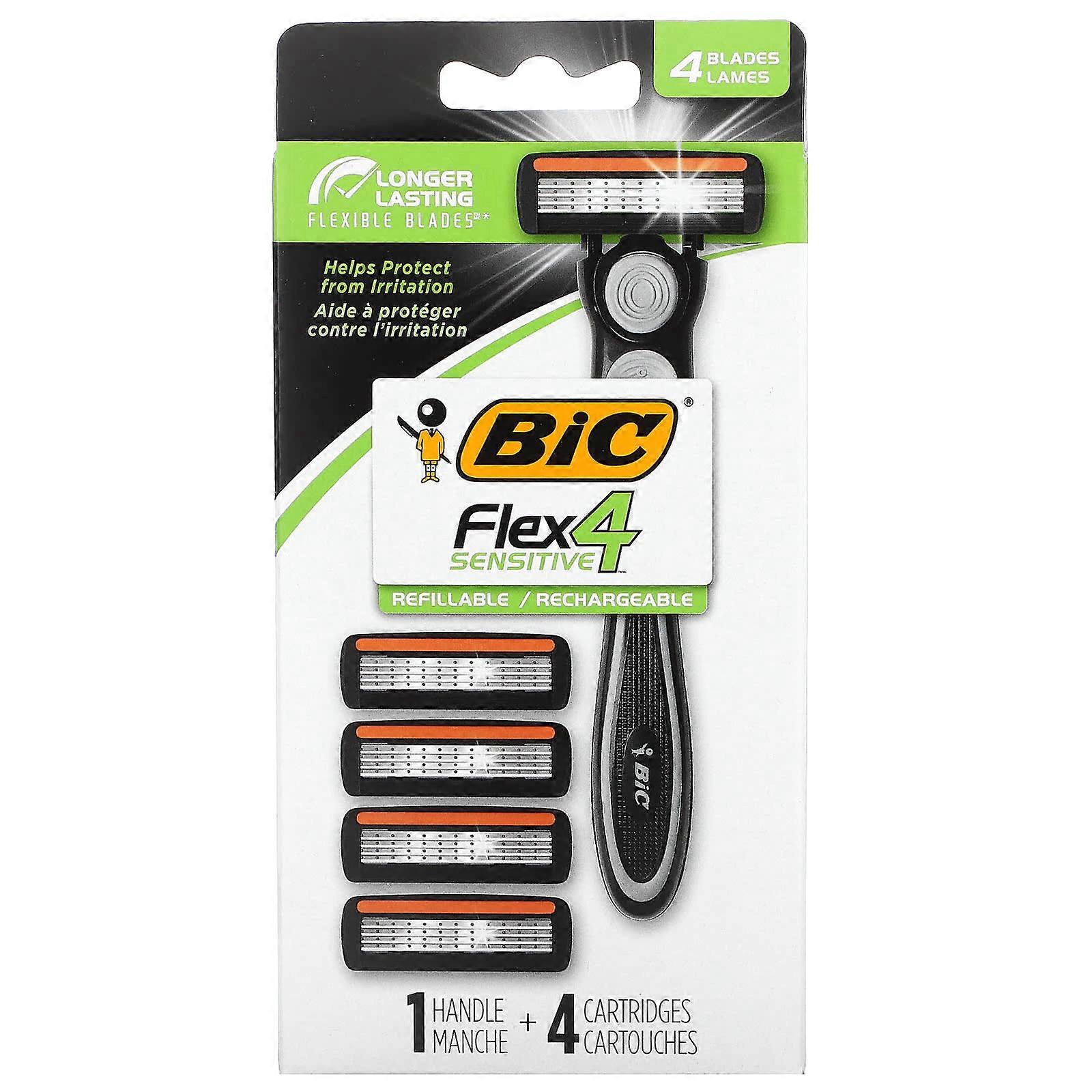 Flex 4 Sensitive, 1 Handle, 4 Cartridges