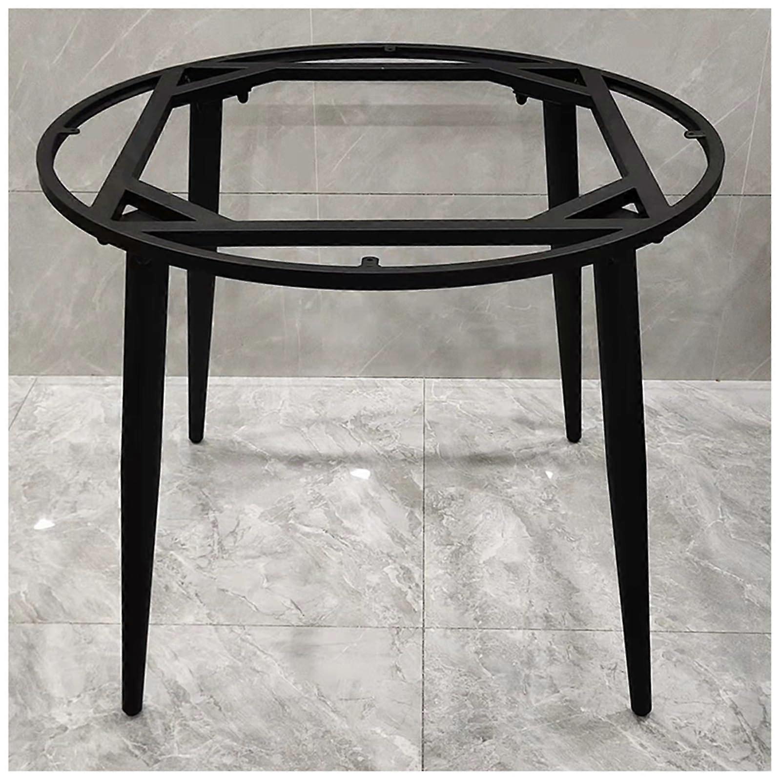 Metal Round/Square Desk Frame Black 47.2x47.2x28.3in Waterproof Base For Dining And Office Desks CoffeeTable BarCounter