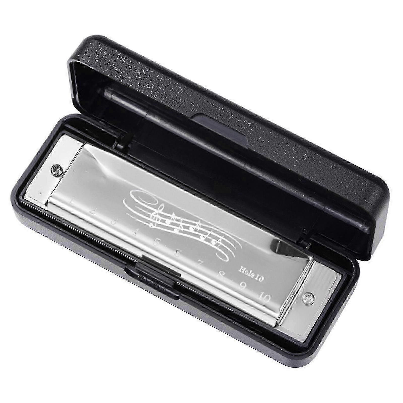 Harmonica 10 Hole 20 Tones Chromatic Mouth Organ Harmonica Chromatic Harmonica Key of C for Professionals and Students