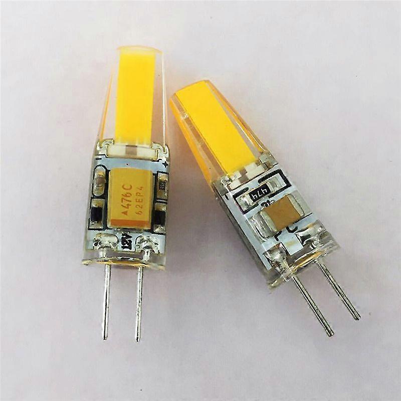 10PCS Mini G4 LED COB Lamp 3W Bulb Candle Lights AC DC12V Warm White