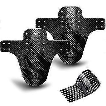 Bicycle Mud guard 7 Colors Bicycle Fenders Quality Carbon Fiber Front Rear Mountain Mud Bike guard Bicycle Accessories Hwy