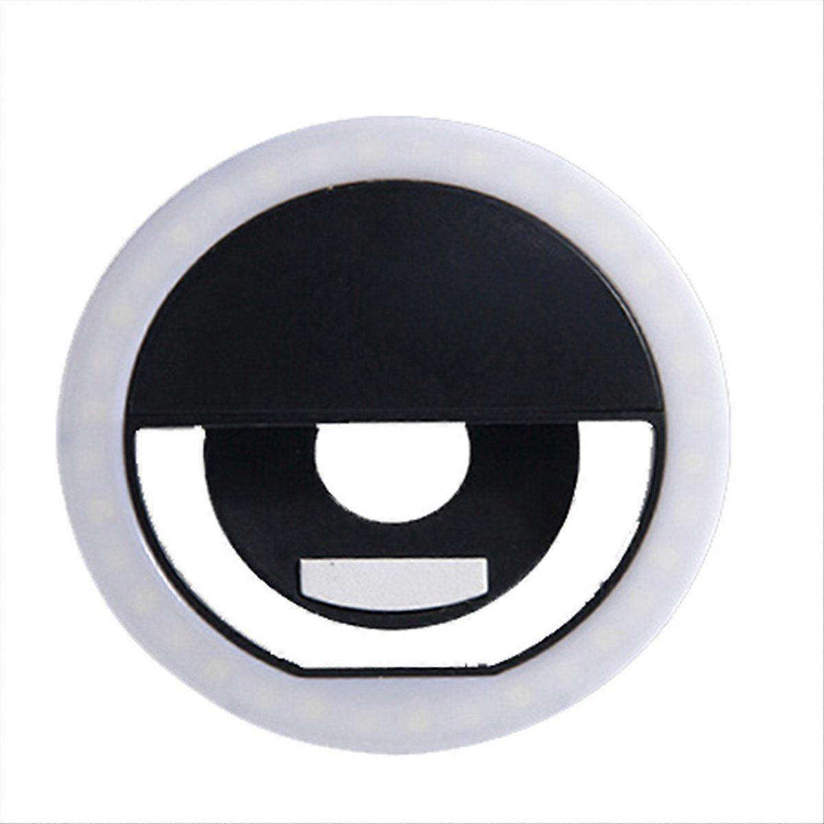 Rechargeable LED Selfie Ring Light with 3-Level Adjustable Brightness Portable Mobile Phone Lens Se