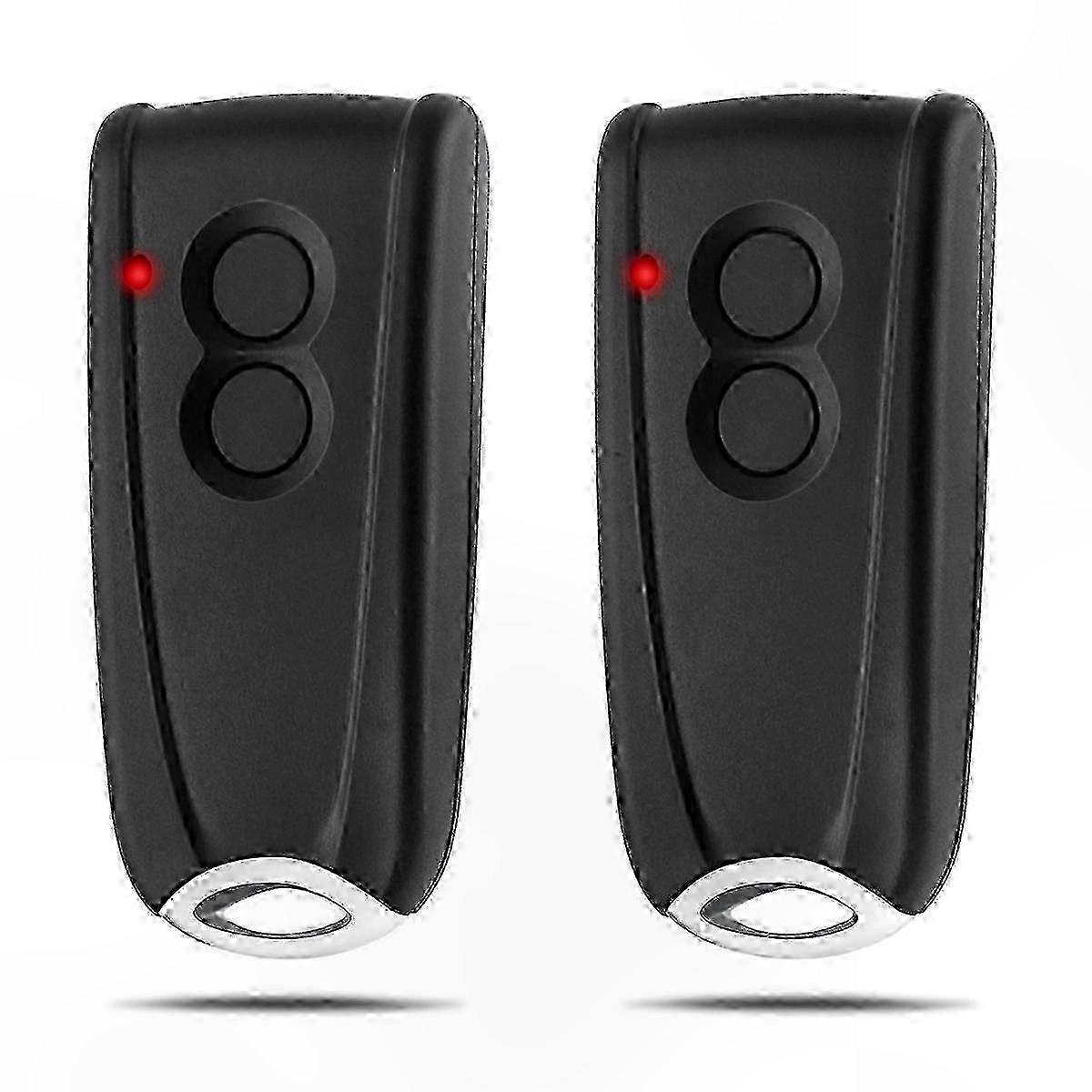 Gate Opener Remote Control 2 Pack, Handheld Transmitter for Sliding and Swing Gates, Compatible with 433MHz Systems