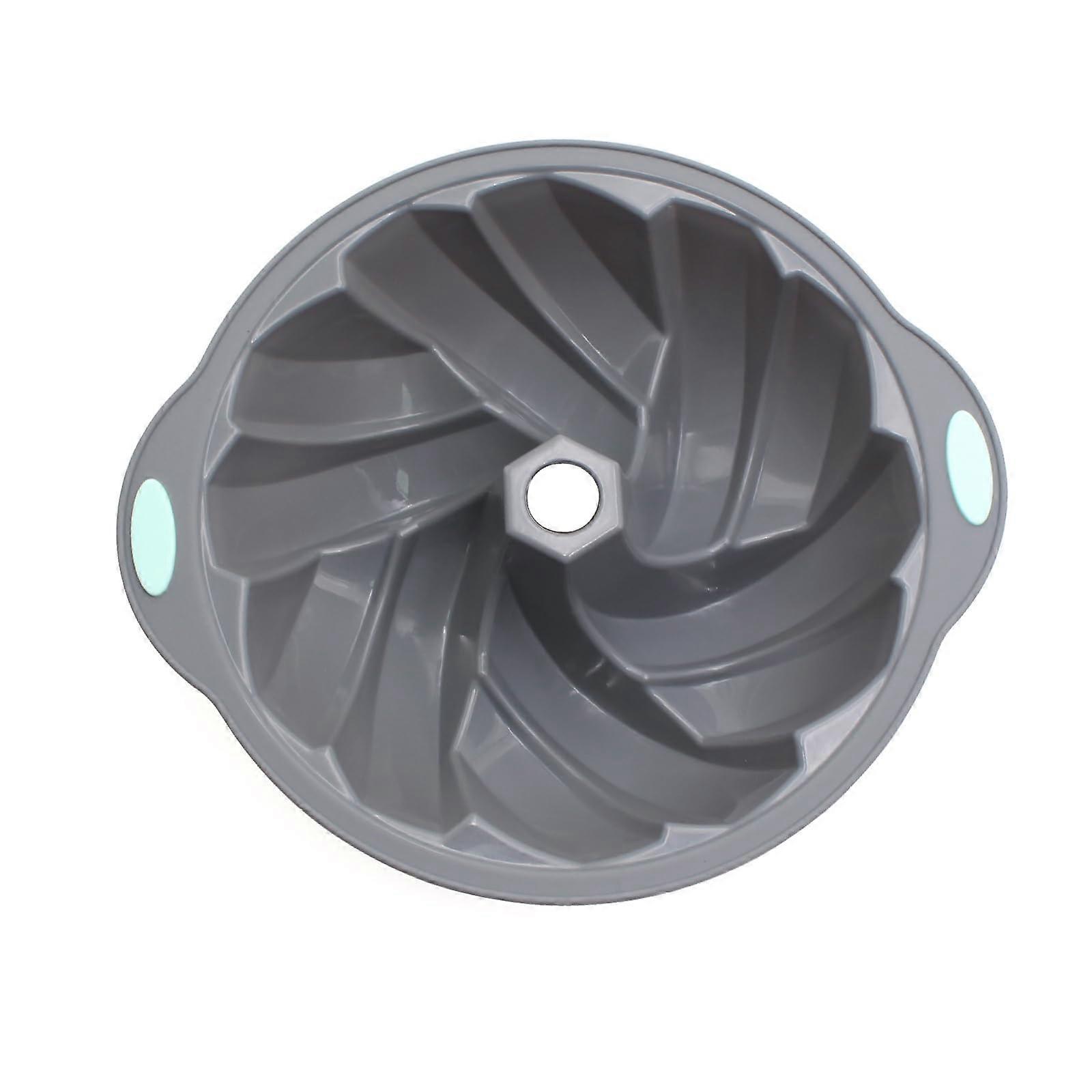 Nonstick Cake Pans Style1 Striped Design Hollow Molds Silicone Texture For Professional Bakers