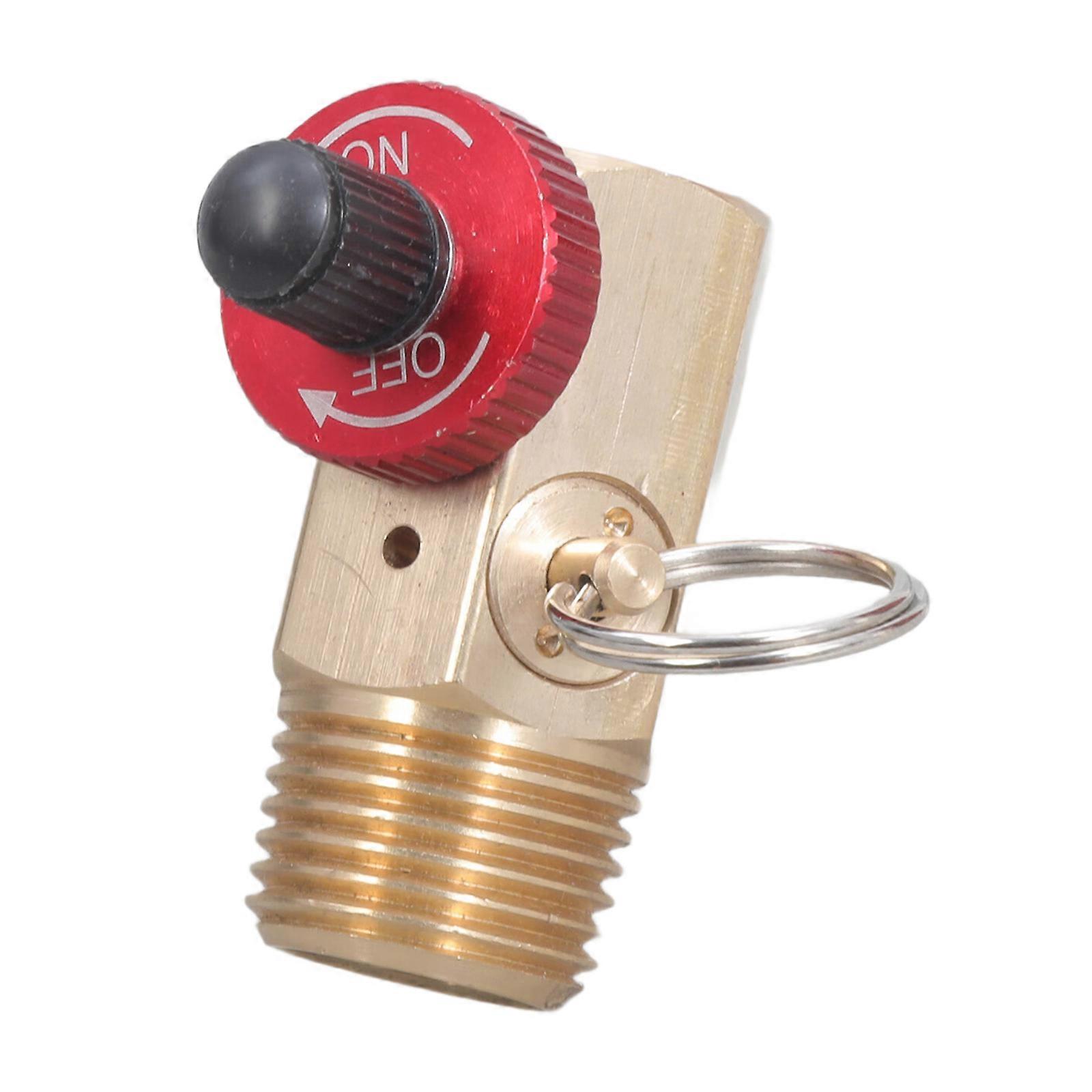 Strong Brass Combination Pressure Valves Corrosion Resistant Valves 1/2 NPT Thread for Multiple Pipeline Applications Multicolor