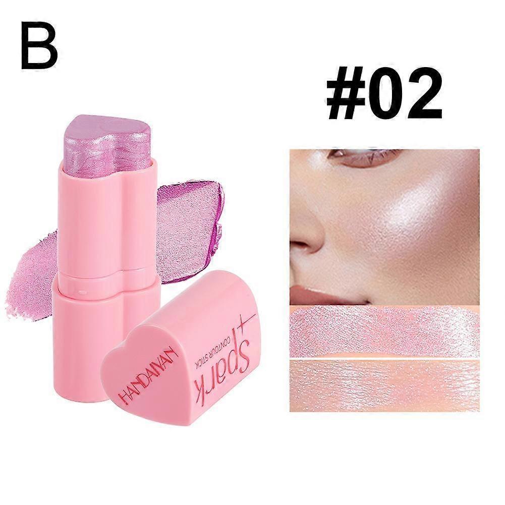 6g Multi-Purpose 3-in-1 Makeup Stick Set with Contour Blush and Highlighter for Cheekbones and Facial Definition in 8 Colors