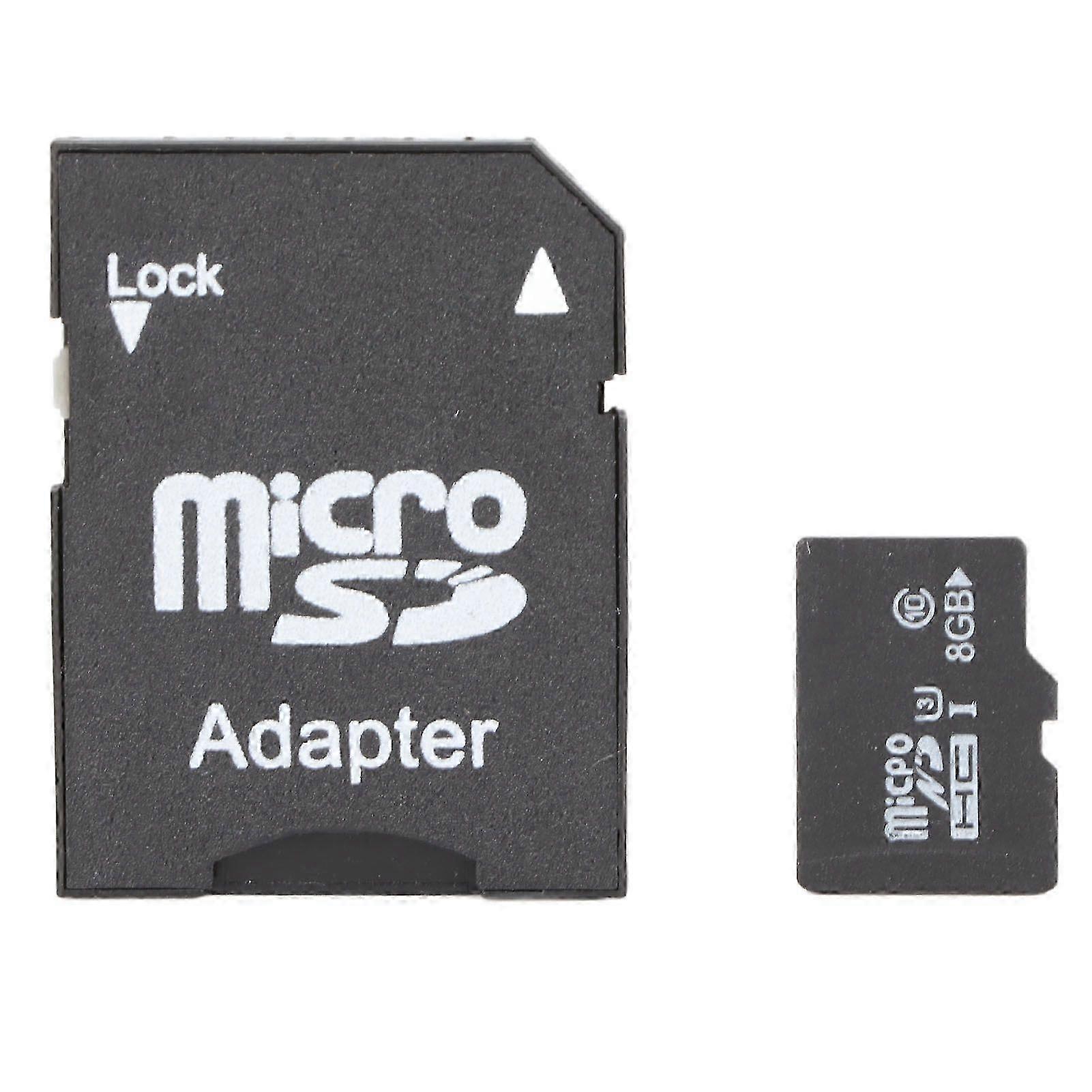 8G TF Card High Speed Chip Waterproof Stable Transmission 8G TF Card Strong Compatibility with SD Card Adapter for MP3 GPS