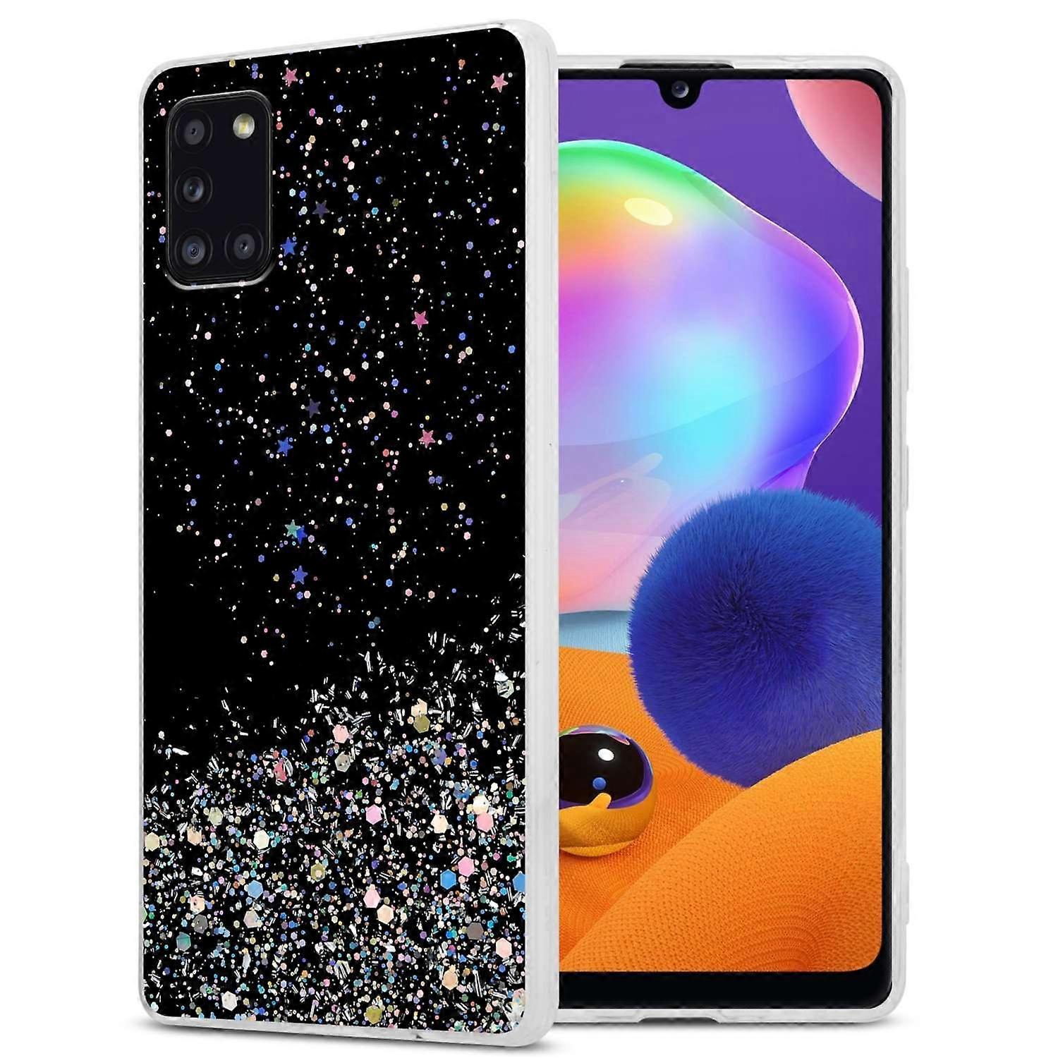 Samsung Galaxy A31 Προστατευτική Θήκη TPU - Διάφανη με Glitter