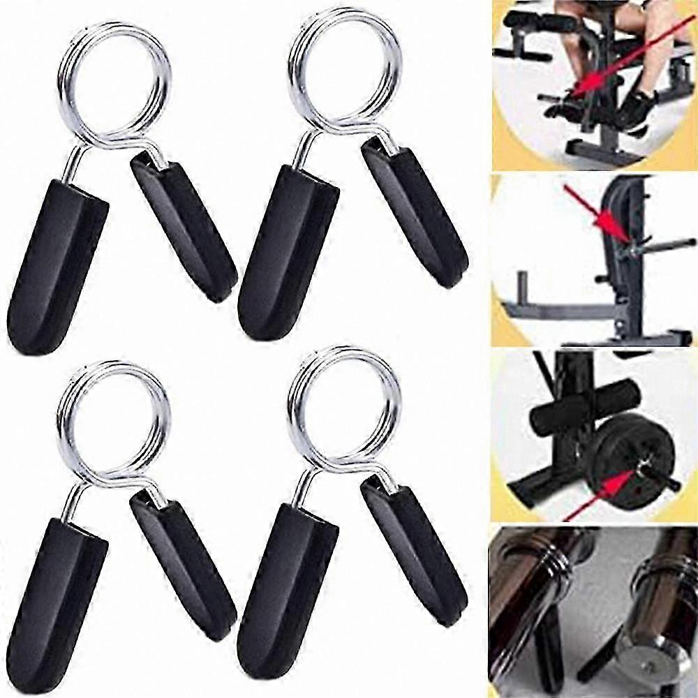 Dumbbell Clamps with Spring Locking Mechanism, 3 Sizes Available for Fitness and Bodybuilding, 2 or 4 Pack Options