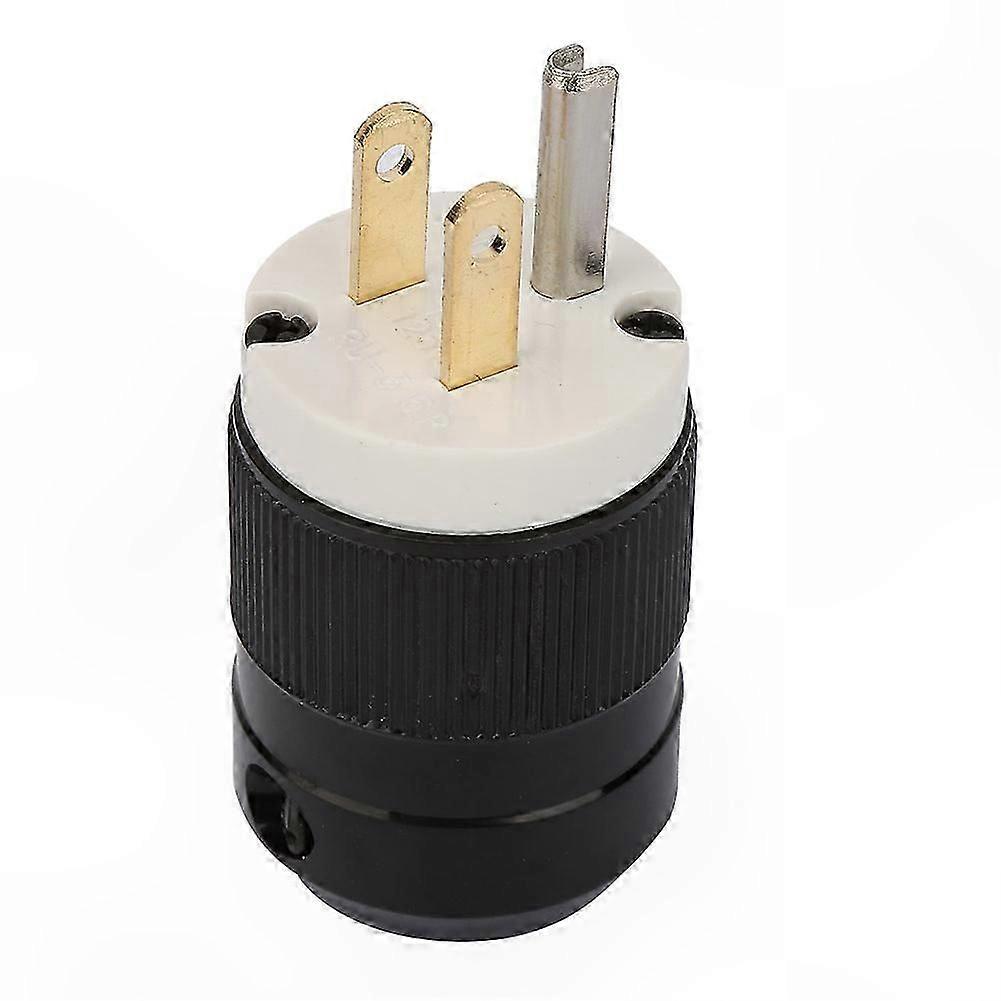 Waterproof 15A 125V 3-Pole Industrial Power Plug or
