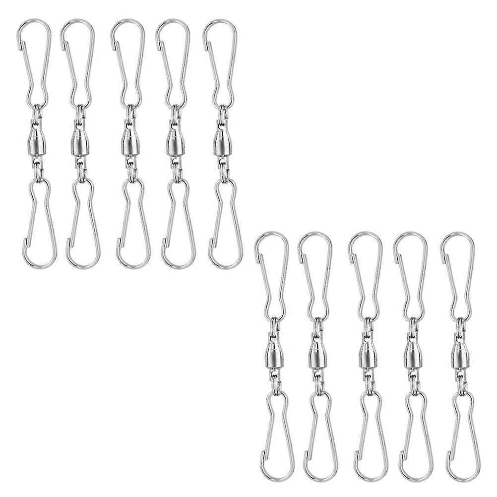 20Pcs Dual Clip Swivels Hanger Durable Bird Feeders Hooks for Garden