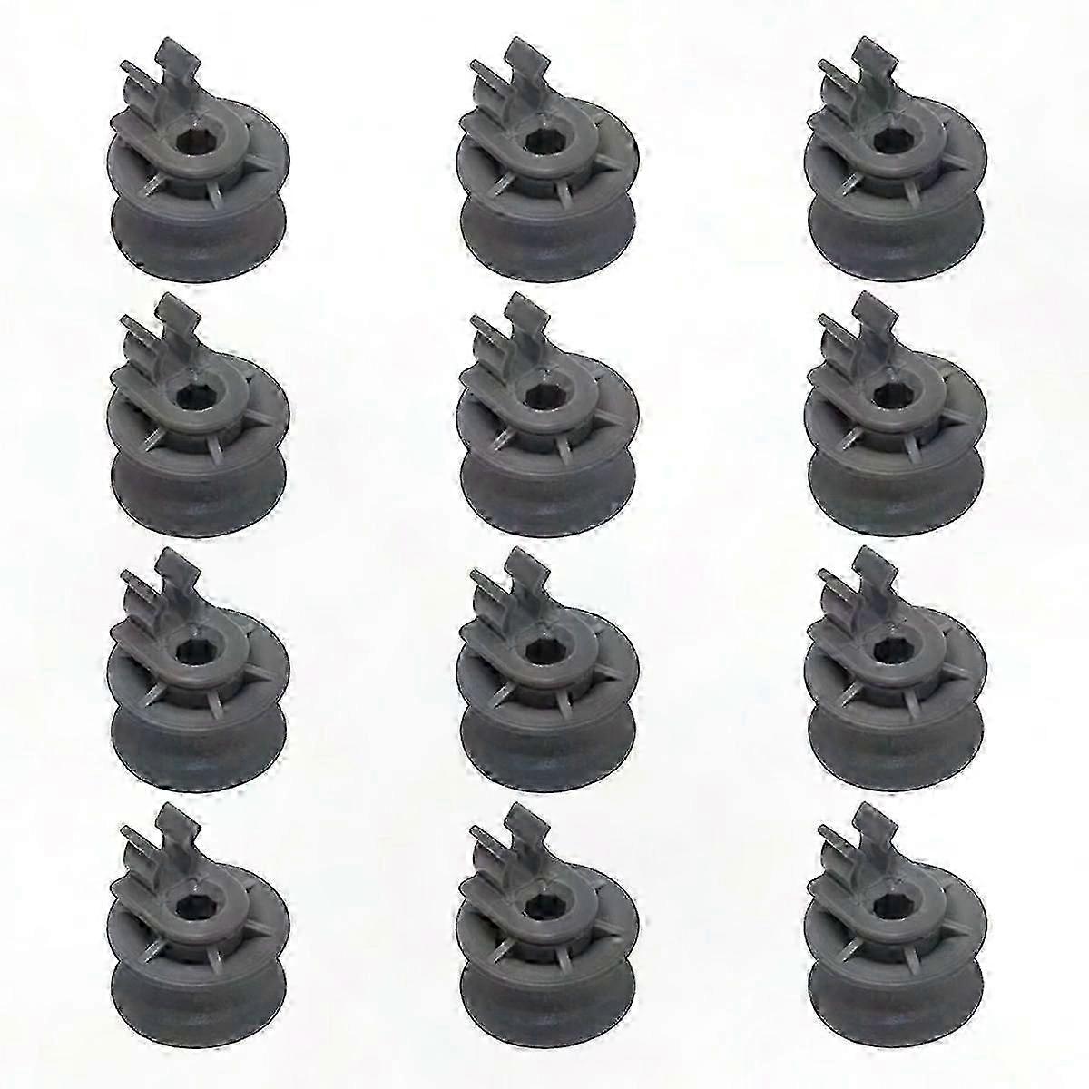 12 Pack Dishwasher Upper Dishrack Roller Wheels 4581DD3002A Replacement for LDF6920ST LDF6920BB