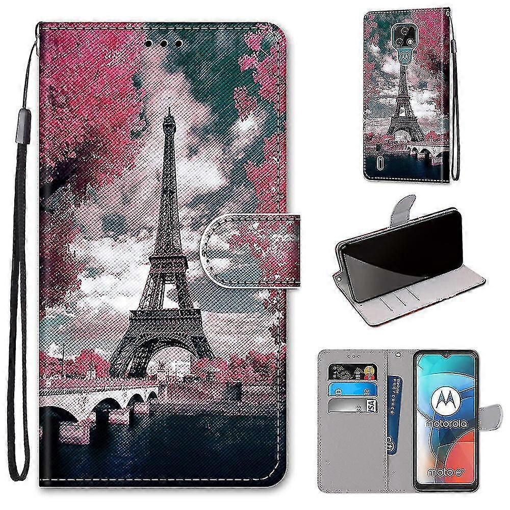 Compatible avec Motorola Moto E7 Eiffel en automne Mobile Case