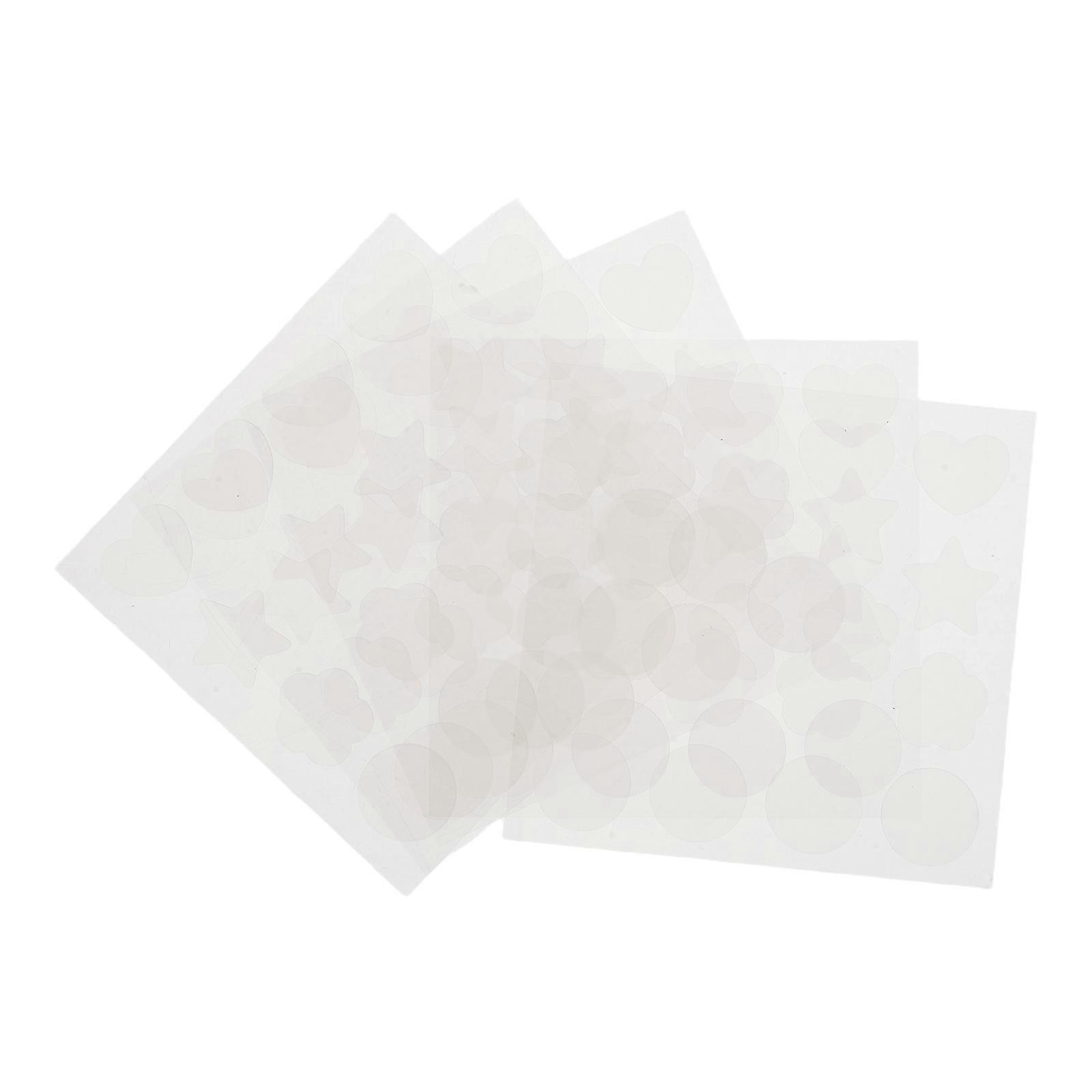 Color Changing Uv Detection Stickers Transparent Sun Protection Patches 5 Sheets