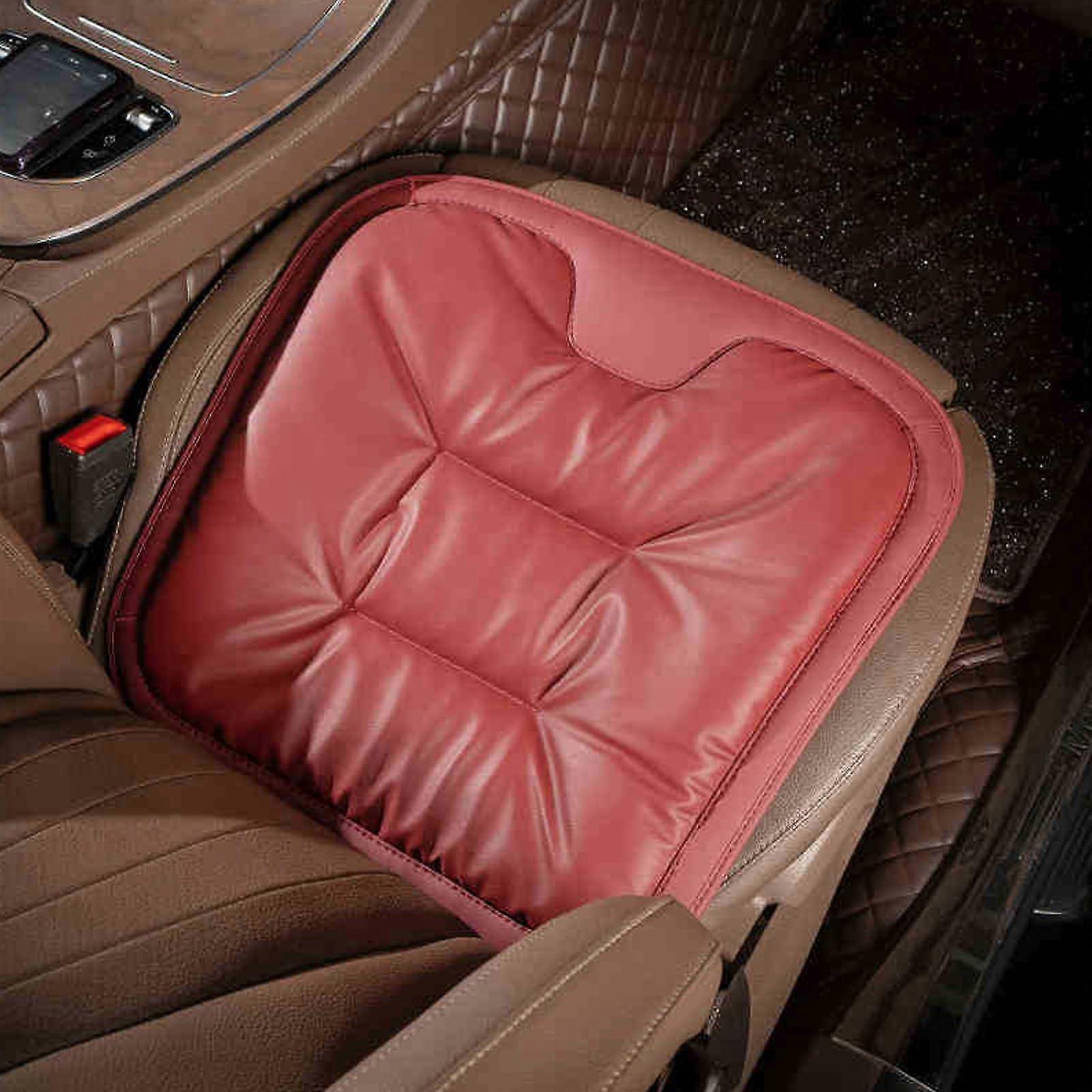 Car Seat Cushion Red, Breathable Non-Slip Memory Foam Seat Pad for Front Cars, Universal Fit Comfort Support
