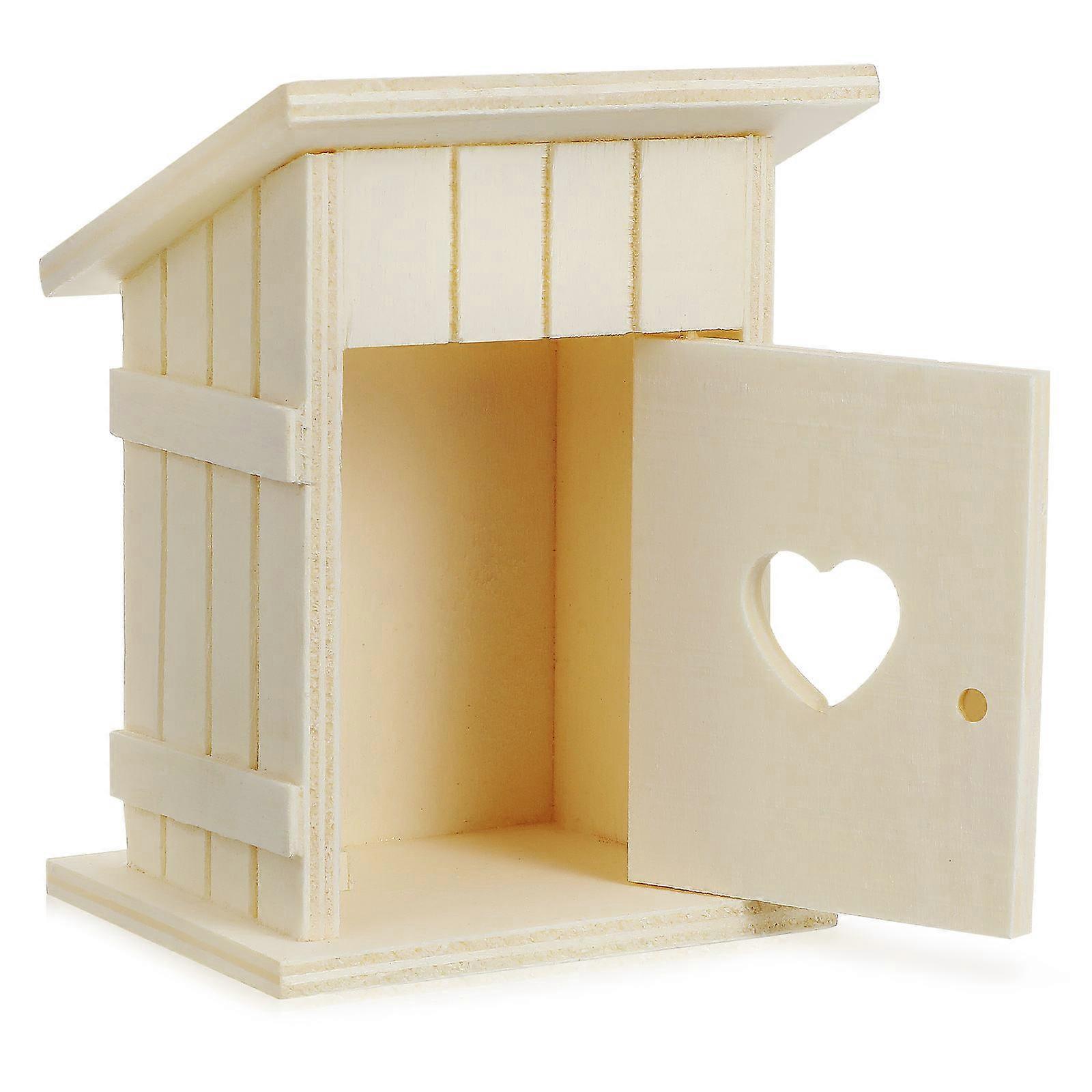 Wooden Bird Nesting House for Bird Use with Cozy Nesting Site