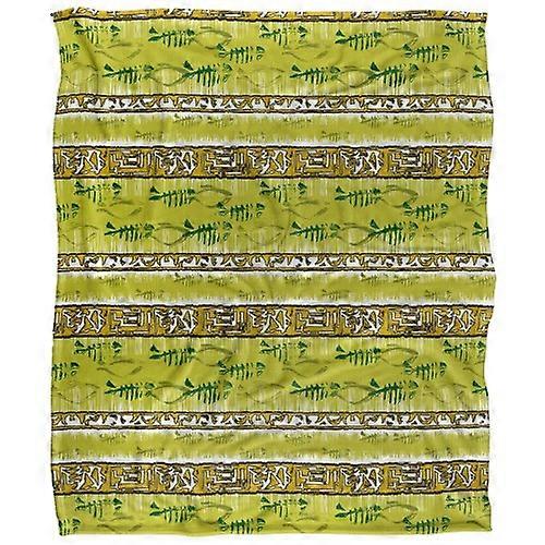 JQ Licensing Tiki Tropical Silky Patterned Soft Touch Blanket