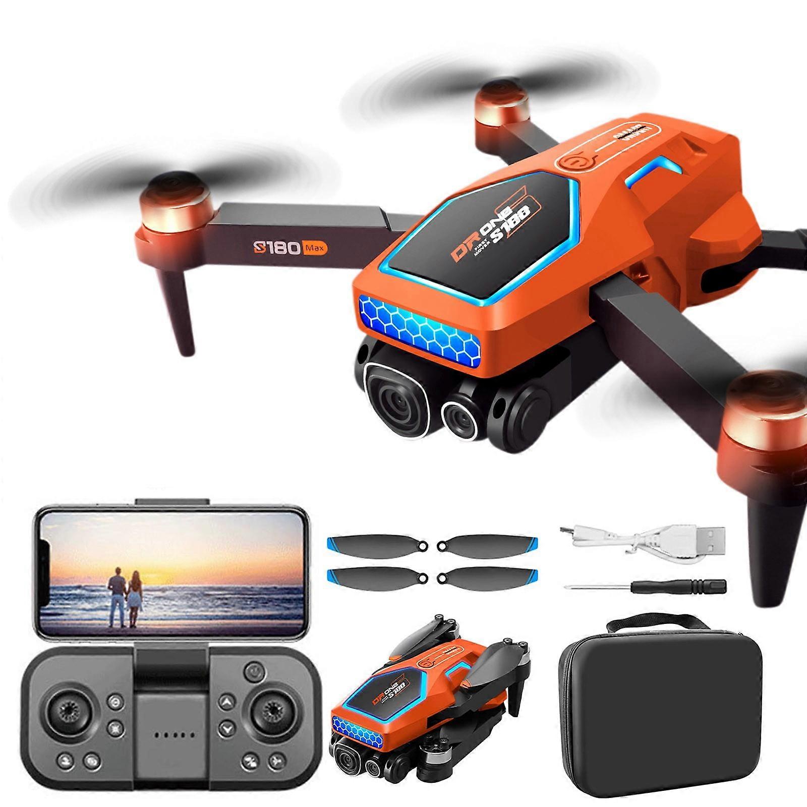2024 Brushless Drone with HD Camera for Adults, Remote Control WIFI Quadcopter, Obstacle Avoidance, Lighting, Clearanc