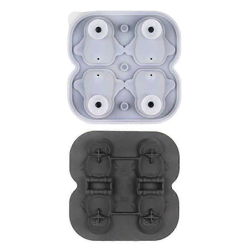 Penguin Design Silicone Ice Tray, 1 Count Easy Release Ice Cube Mold, Whiskey Ice Mold, Suitable for Cocktails, Bourbon, Brandy