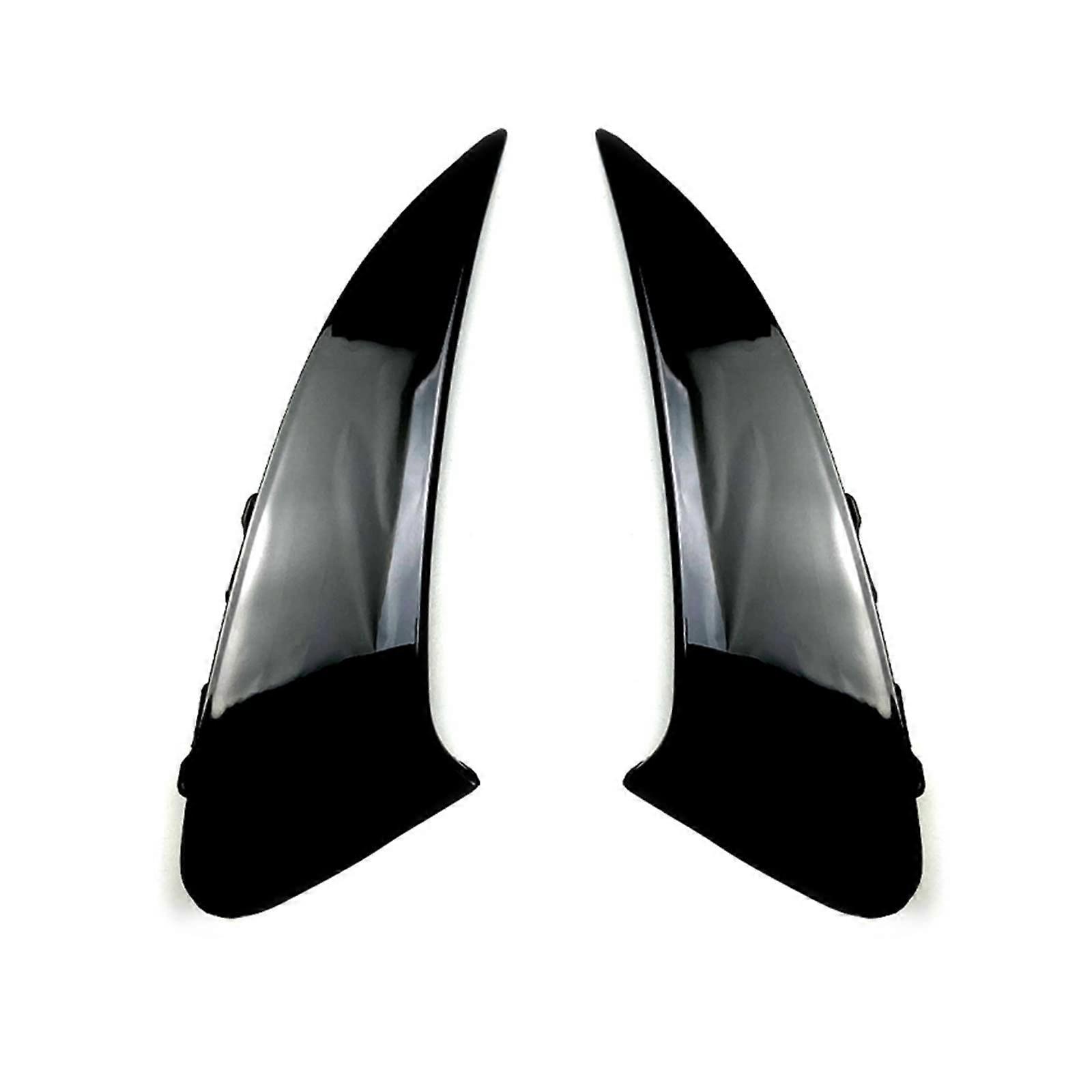 Rear Bumper Side Canards Splitter for CLA180 CLA35 CLA45 2020+ (Black)