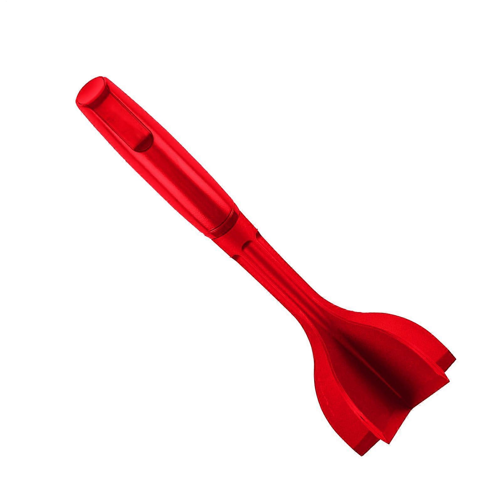 Meat Chopper and Potato Masher with NonStick Ergonomic Handle for Ground Beef, Vegetables, Red