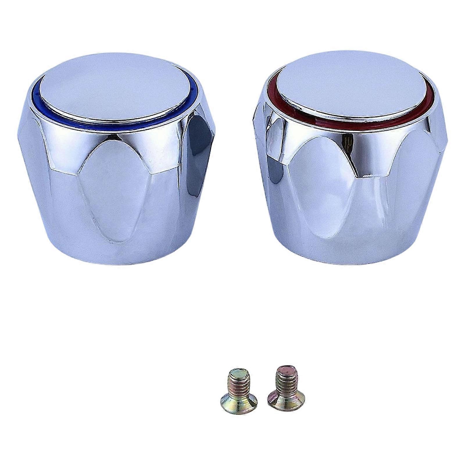 2lots Faucet Knob Accessories Ergonomic Grip Multicolor Selection Compatibility with Major Faucet Brands Multicolor