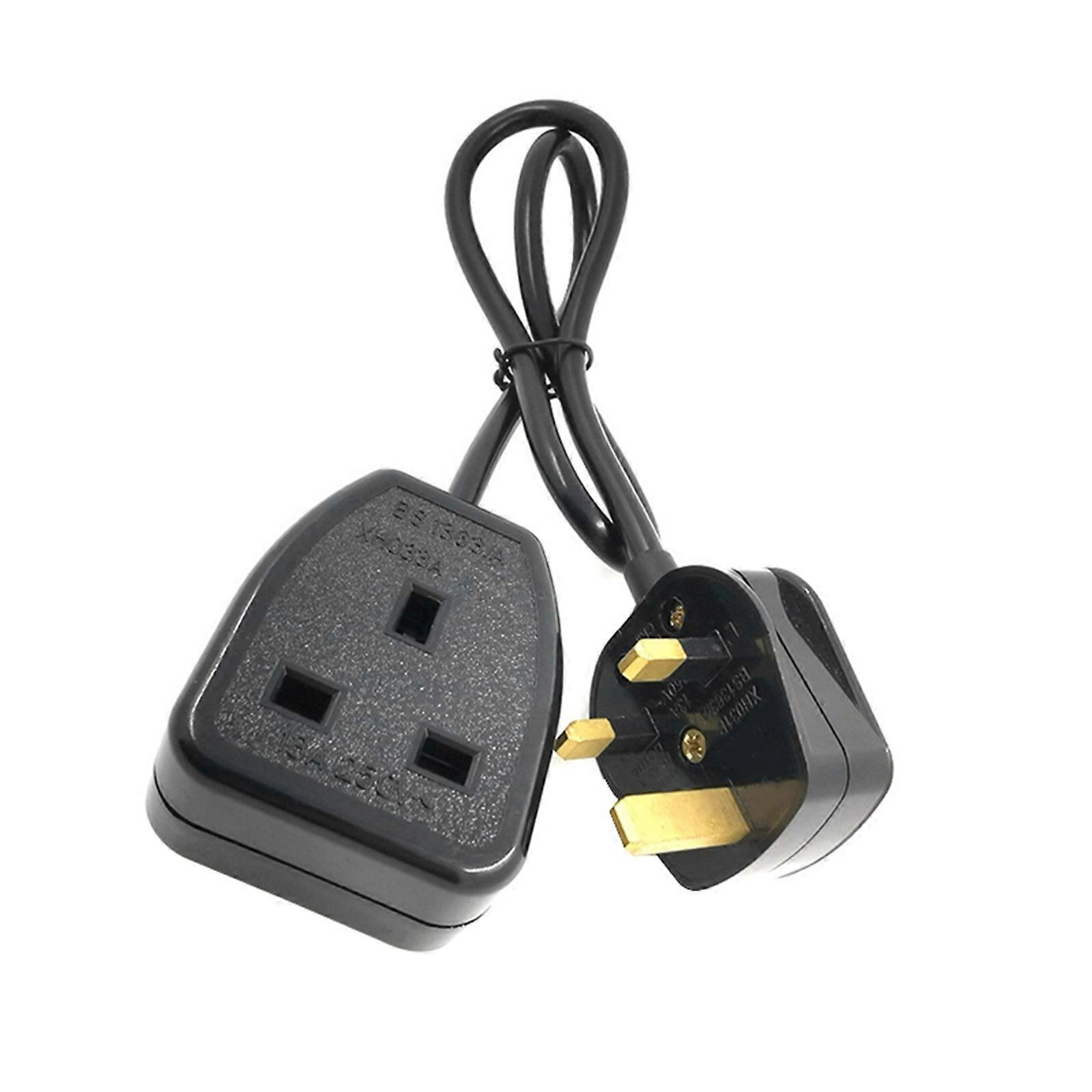 13A UK 3Prong to UK Power Adapters Cable for Standard Computer Power Adapters (13A UK to UK ) Multicolor