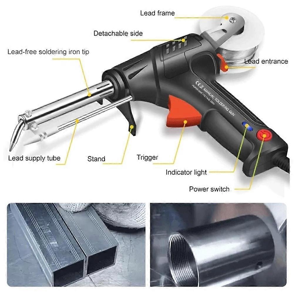 Internally Heated Laser-Welding Tool, Multi-Function Soldering Iron Set, Automatic Handheld Electric Welder US Plug A