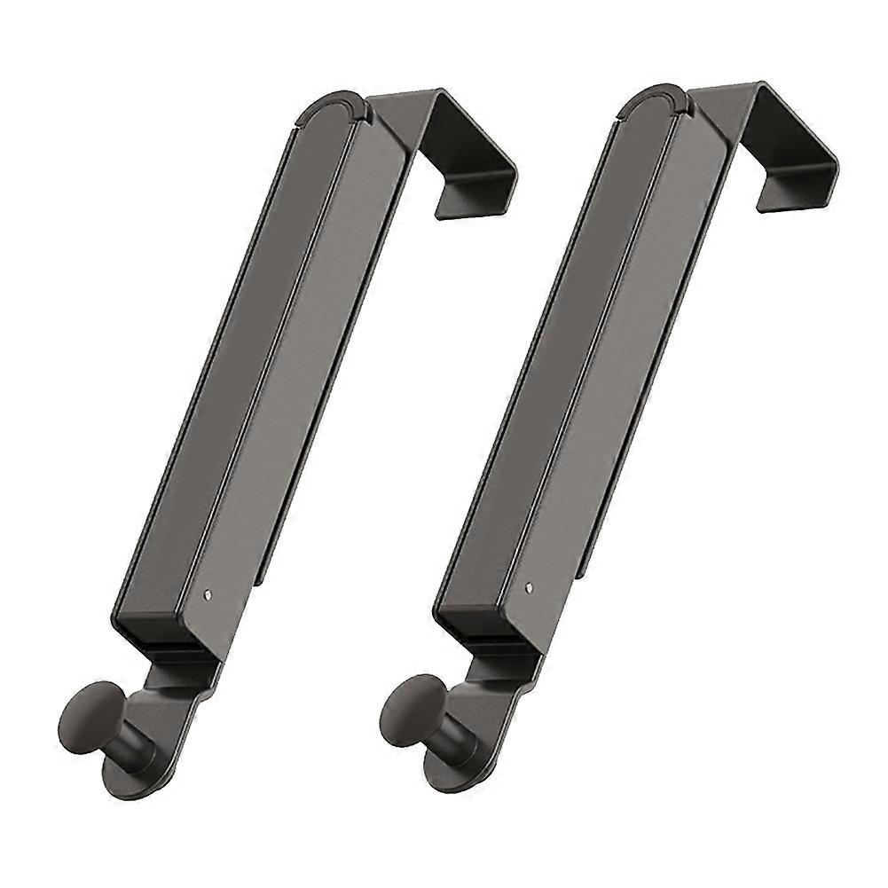 Folding Clothes Drying Rack, Door Hook Clothes Hanger,Portable Black