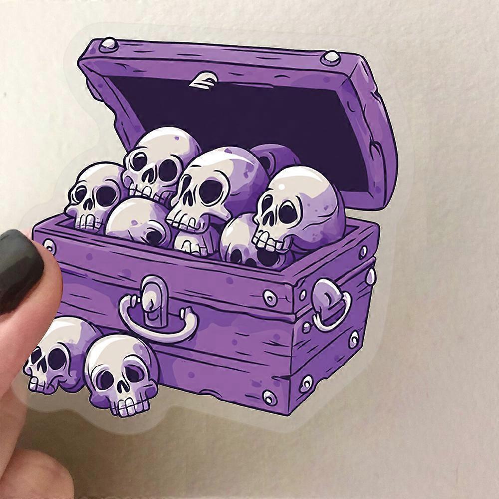 50 sheets of transparent cartoon stickers in a waterproof, transparent PET notebook/stamper set for decorating guitars and journals.