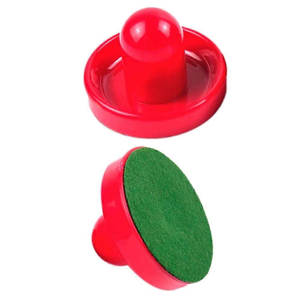 Air Hockey Paddles Replacement for Game Tables 2Pcs Red Pushers Kit