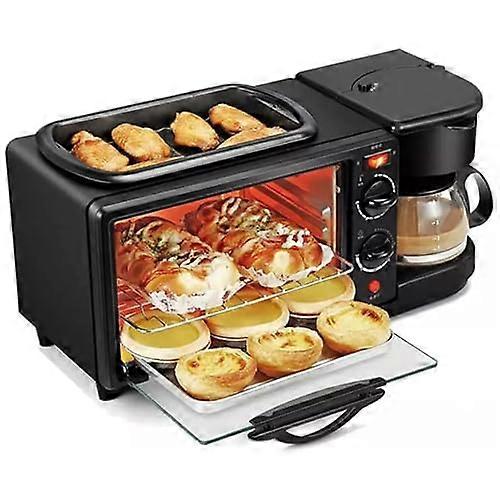 3in1 Breakfast Station with 4Cup Coffee Maker, Toaster and FamilySized Griddle