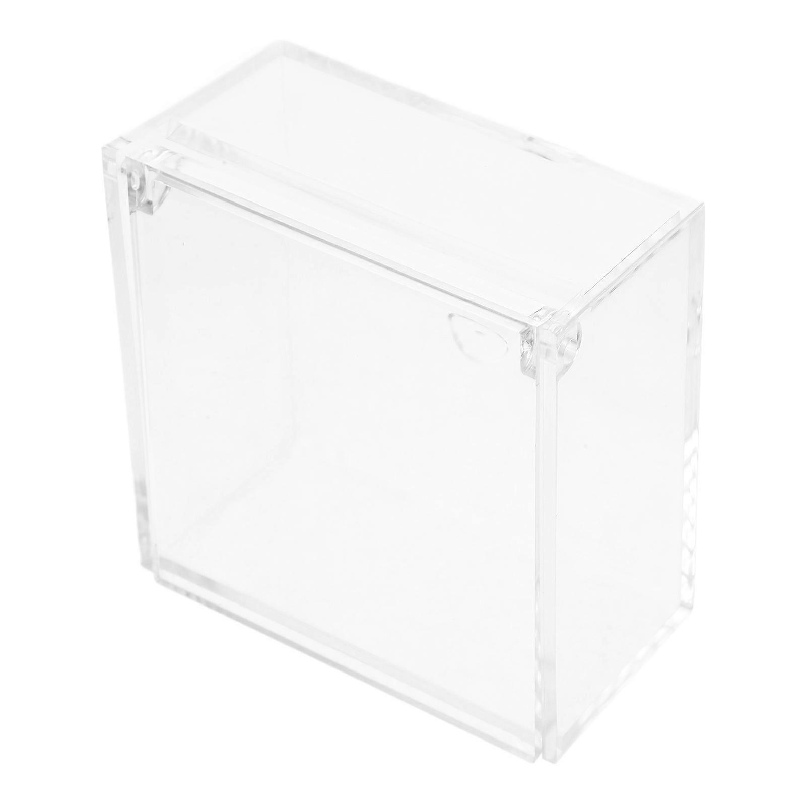 Multipurpose Clear Plastic Square Container For Collectors And Hobbyists To Store And Display Small Items 1Pcs