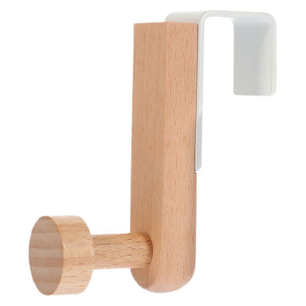 Iron Door Hook Durable Over Door Storage Hook with Wood