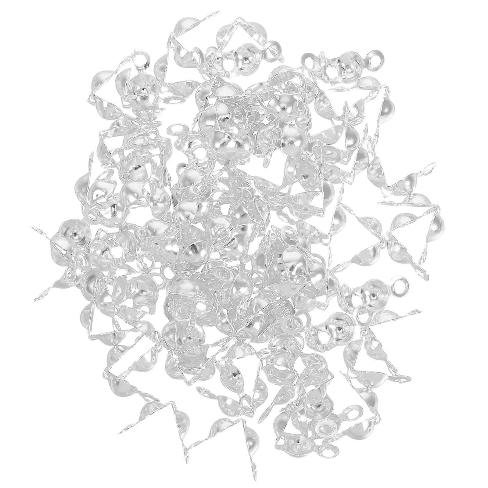 Handmade Jewelry Connector Clasp for Fixing Use 200Pcs Silver Iron Components